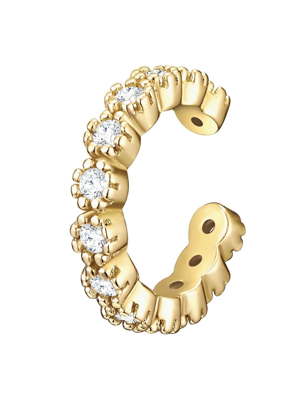 Thumbnail - Glanzstücke München Ohrklemme Damen Sterlingsilber gold, ONE SIZE