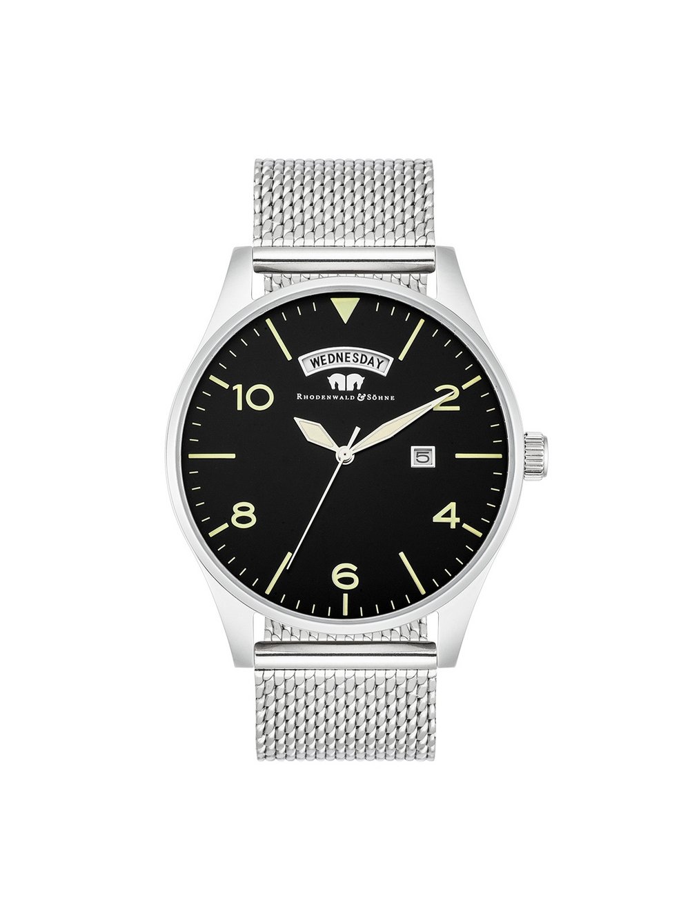 Thumbnail - Rhodenwald & Söhne Armband-Uhr Herren Edelstahl silber, ONE SIZE