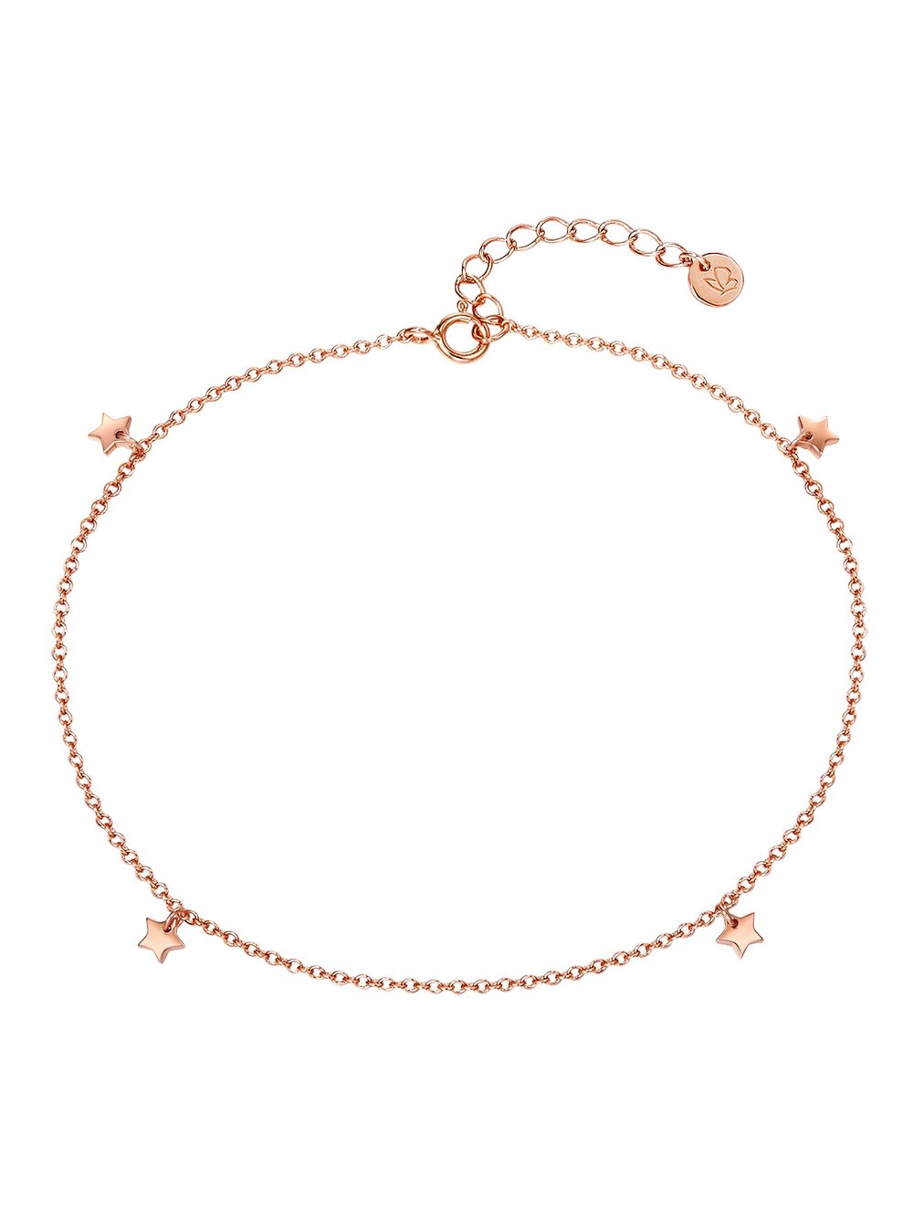 Thumbnail - Glanzstücke München Fußkette Damen Sterlingsilber roségold, ONE SIZE