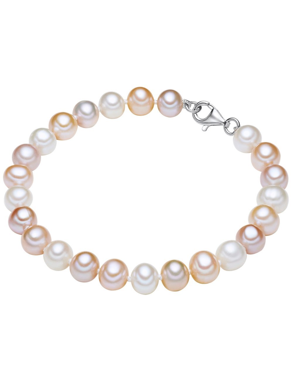 Valero Pearls Armband Damen Perle mehrfarbig, 19