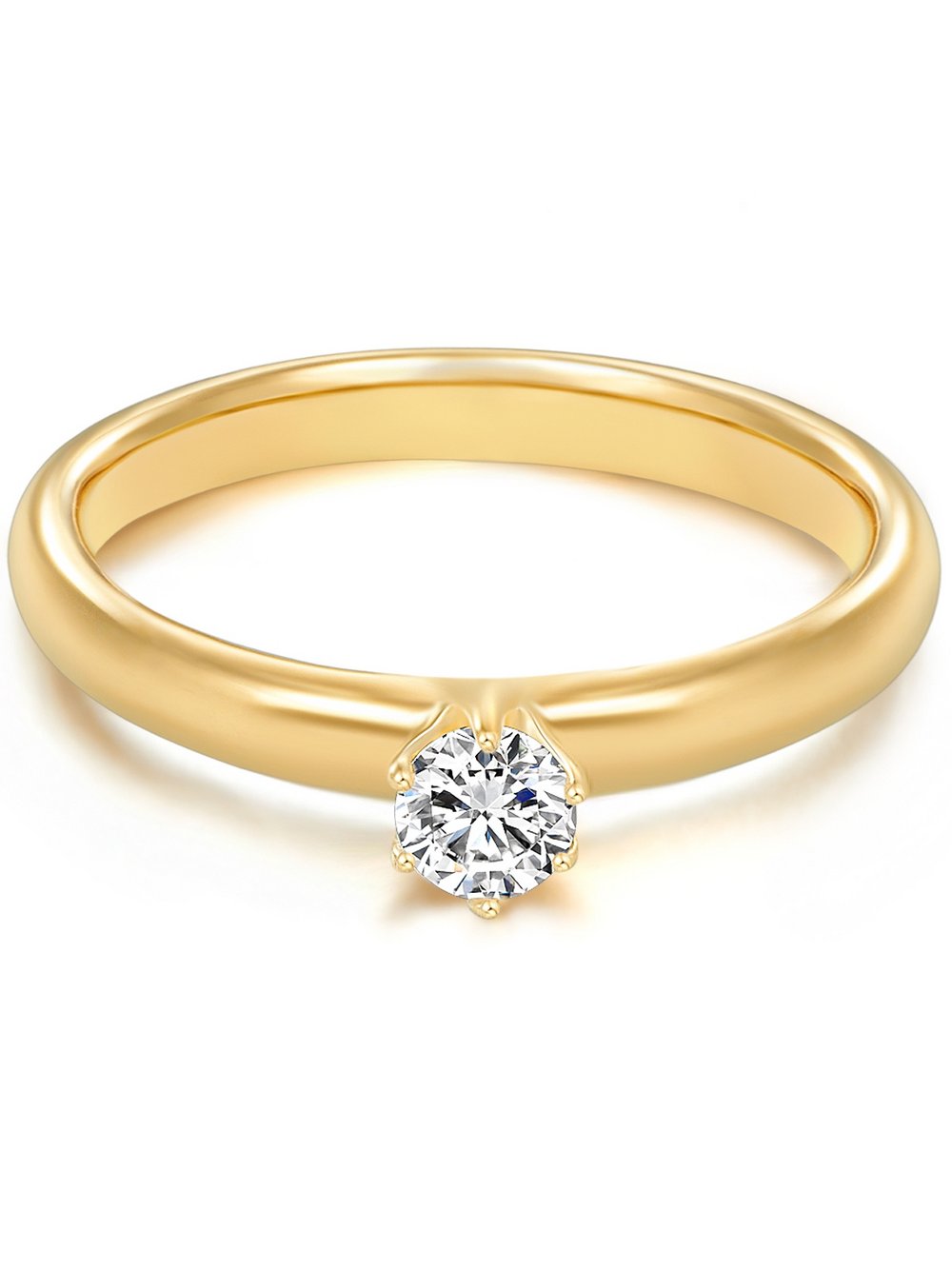 Trilani Ring Damen Sterlingsilber gold, 48