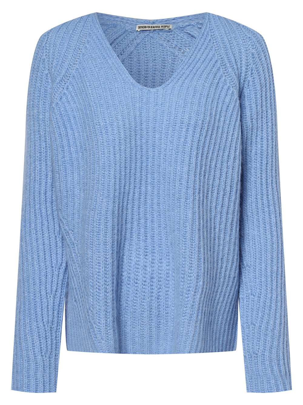 Drykorn - Sweter damski z dodatkiem alpaki – Lynette, niebieski