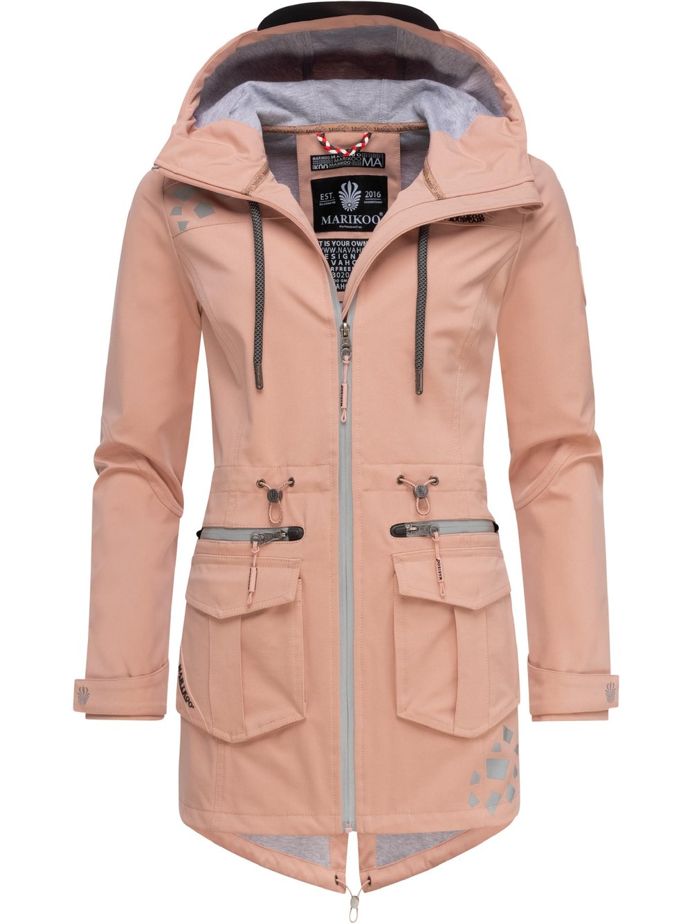 Marikoo Funktionsmantel Damen rosa, XXL