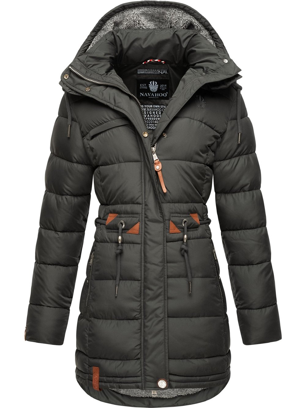 Navahoo Steppmantel Damen schwarz, XS