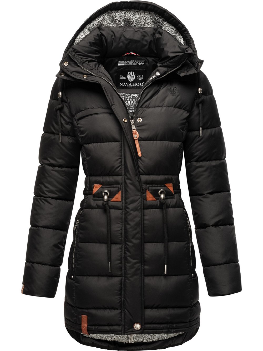 Navahoo Steppmantel Damen schwarz, XXL