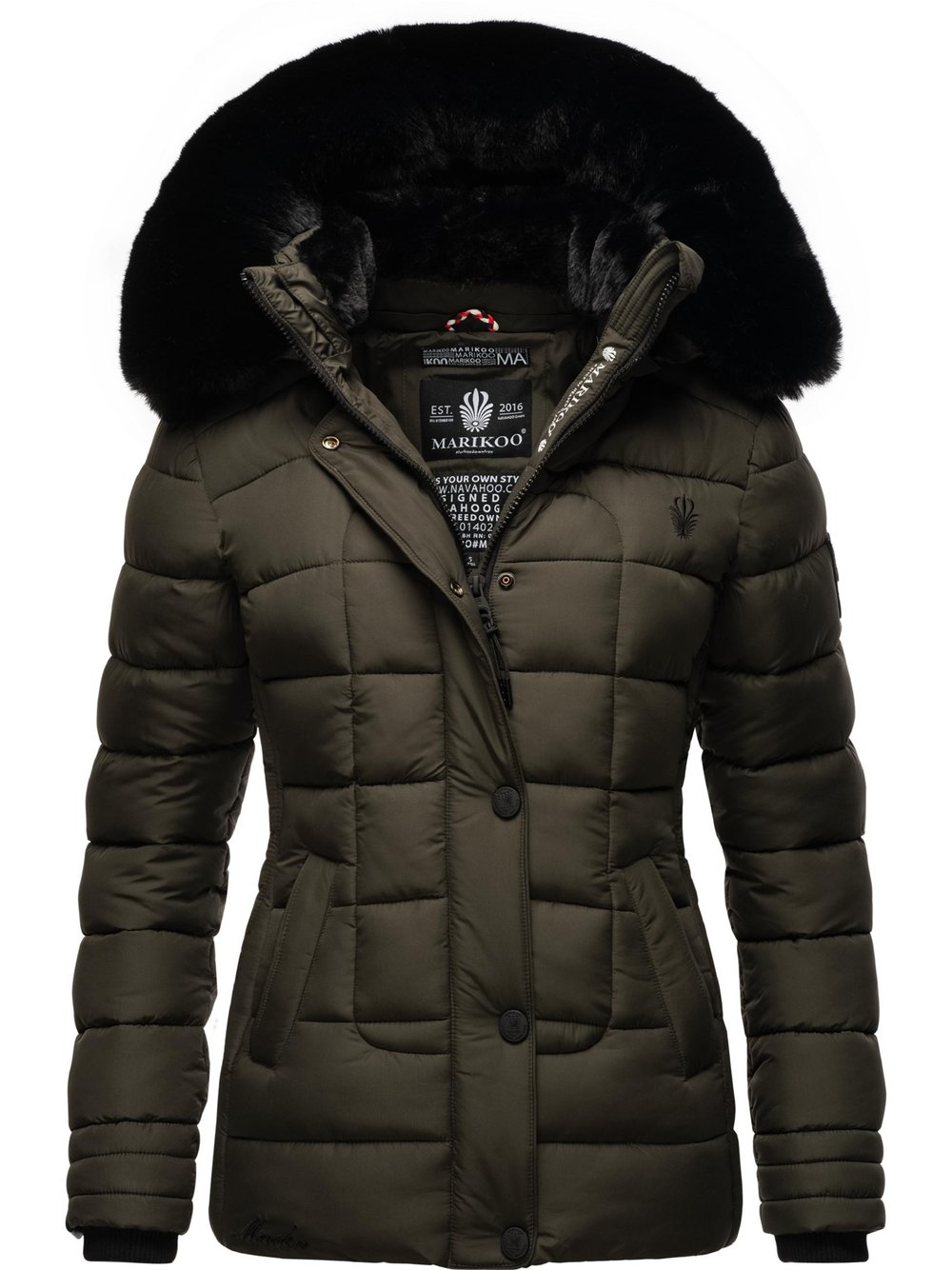 Marikoo Winterjacke Damen schwarz, XS