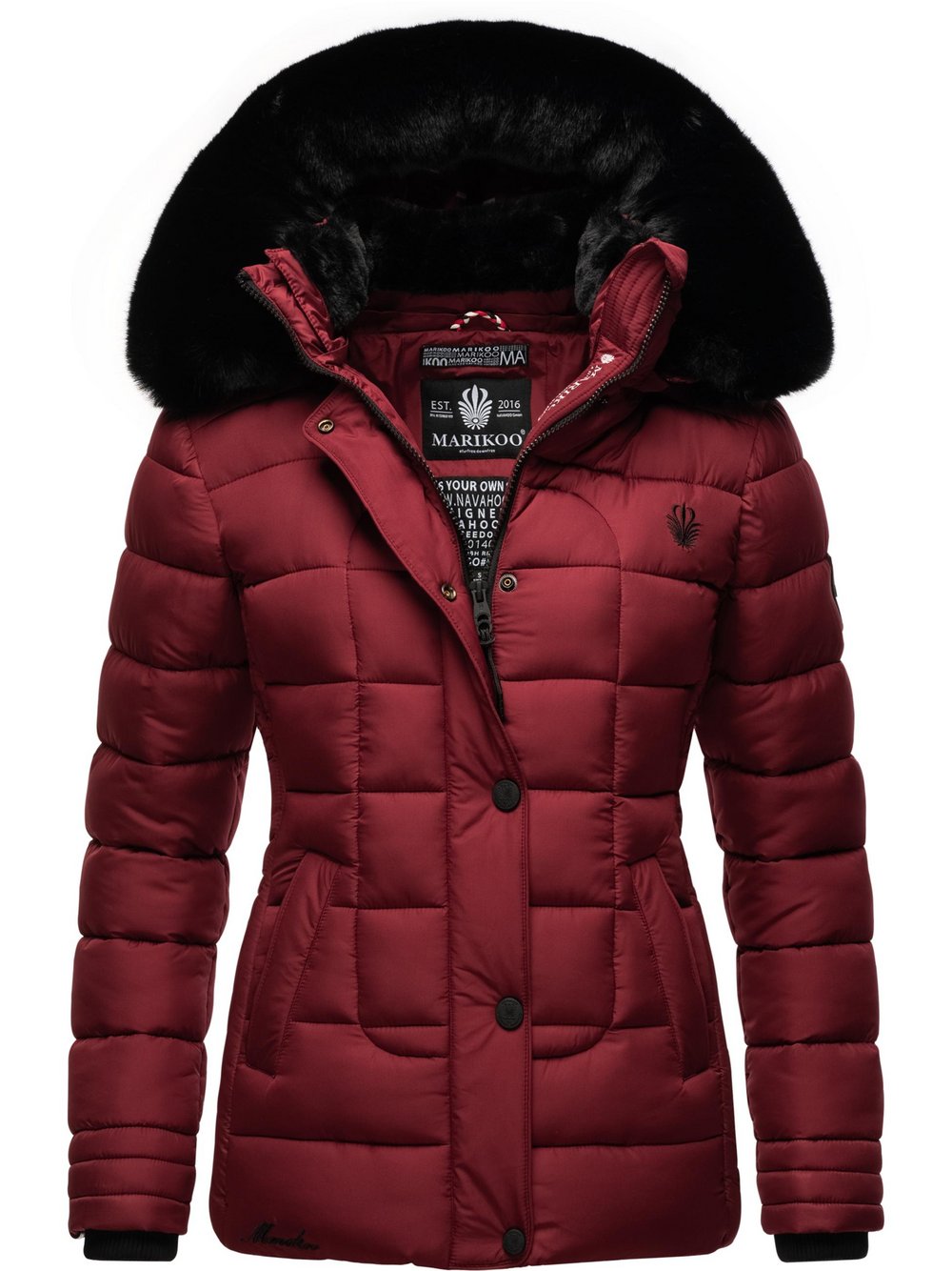Thumbnail - Marikoo Winterjacke Damen rot, XS