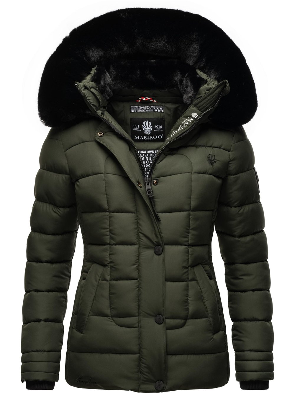 Marikoo Winterjacke Damen grün, XS