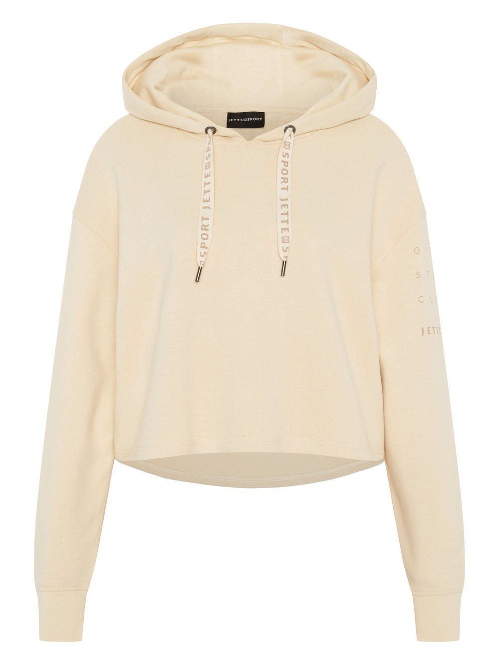 JETTE SPORT Kapuzensweatshirt Damen Baumwolle beige, 32-34