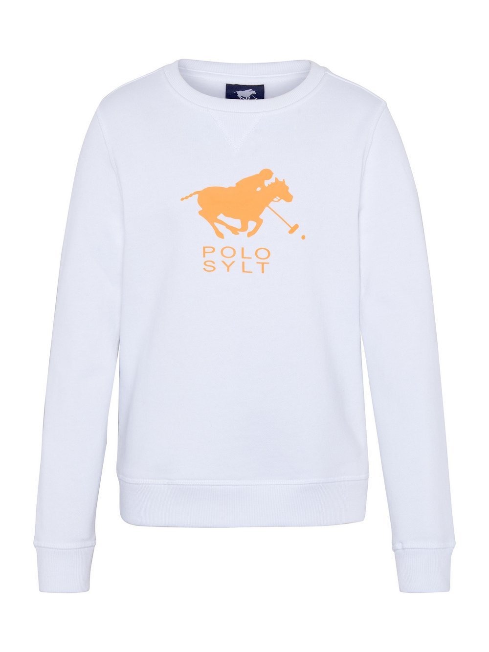 Polo Sylt Sweatshirt Jungen Baumwolle weiß bedruckt, 146