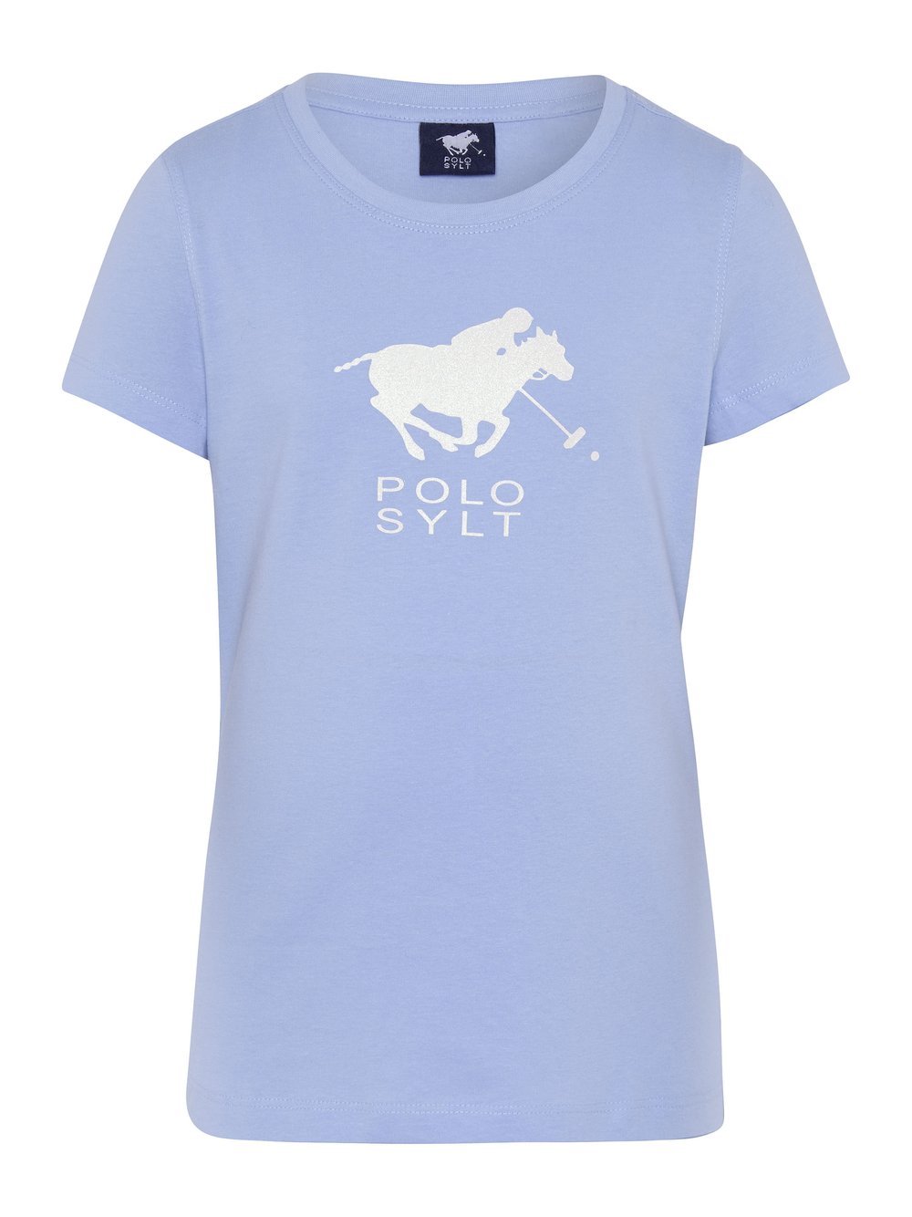 Polo Sylt T-Shirt Mädchen Baumwolle blau bedruckt, 146