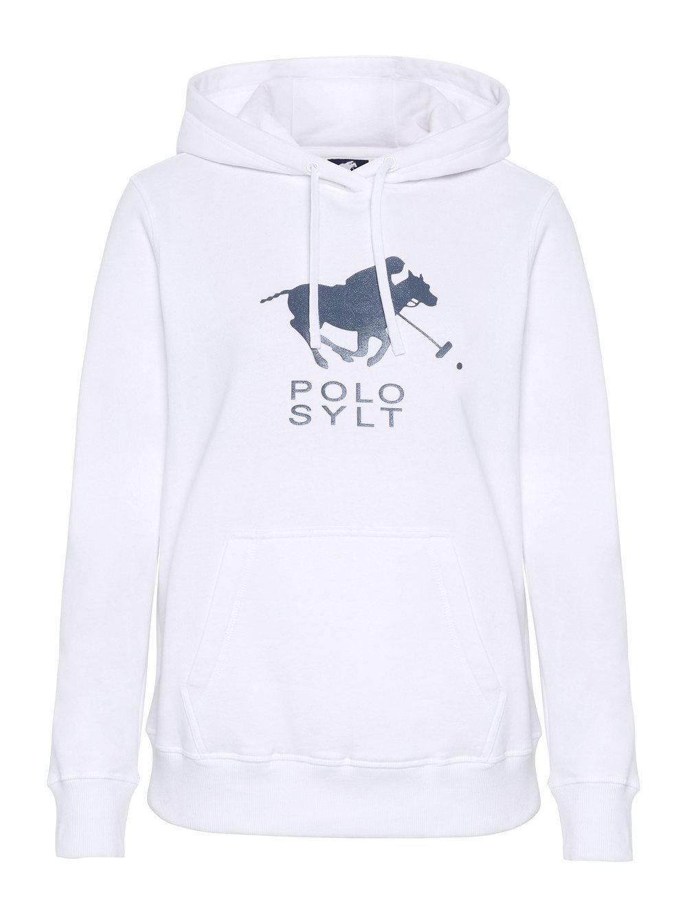 Polo Sylt Sweatshirt Damen Baumwolle weiß bedruckt, XXL