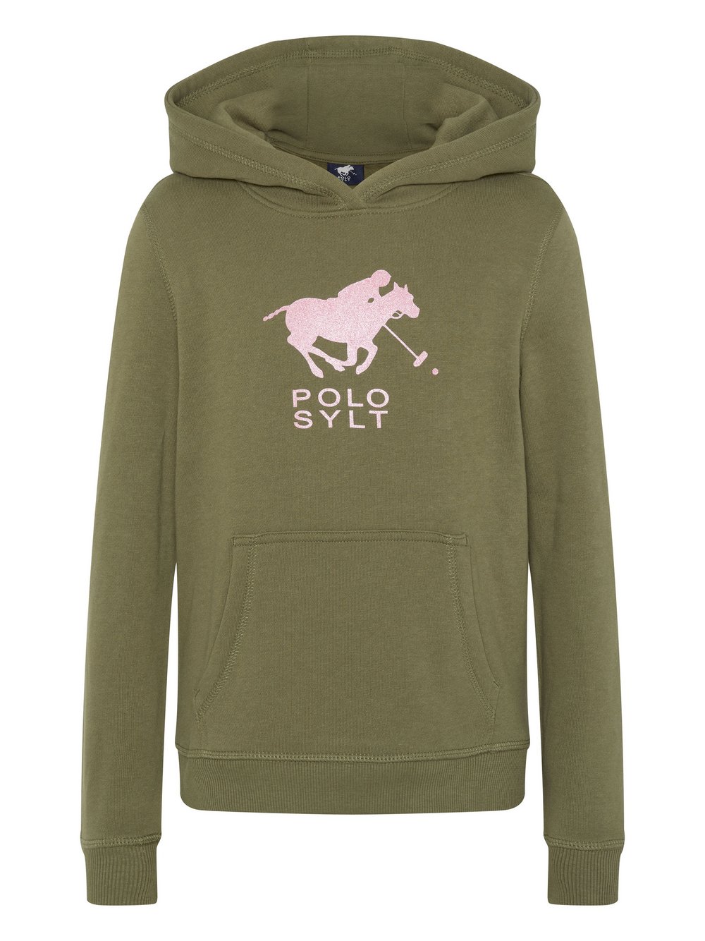 Polo Sylt Sweatshirt Mädchen Baumwolle grau bedruckt, 134