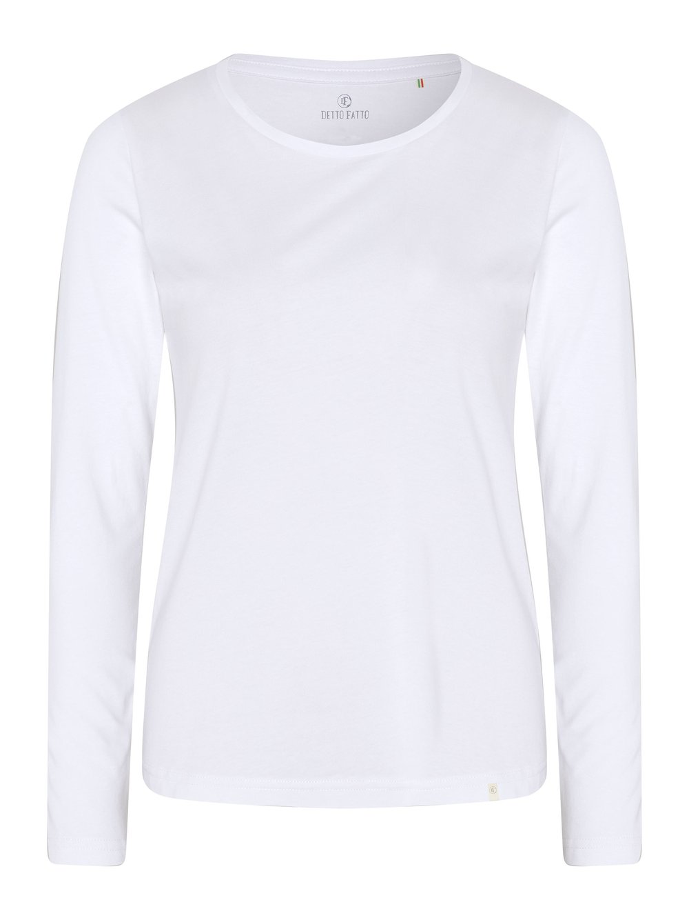 Detto Fatto Longsleeve Damen Baumwolle weiß, 42