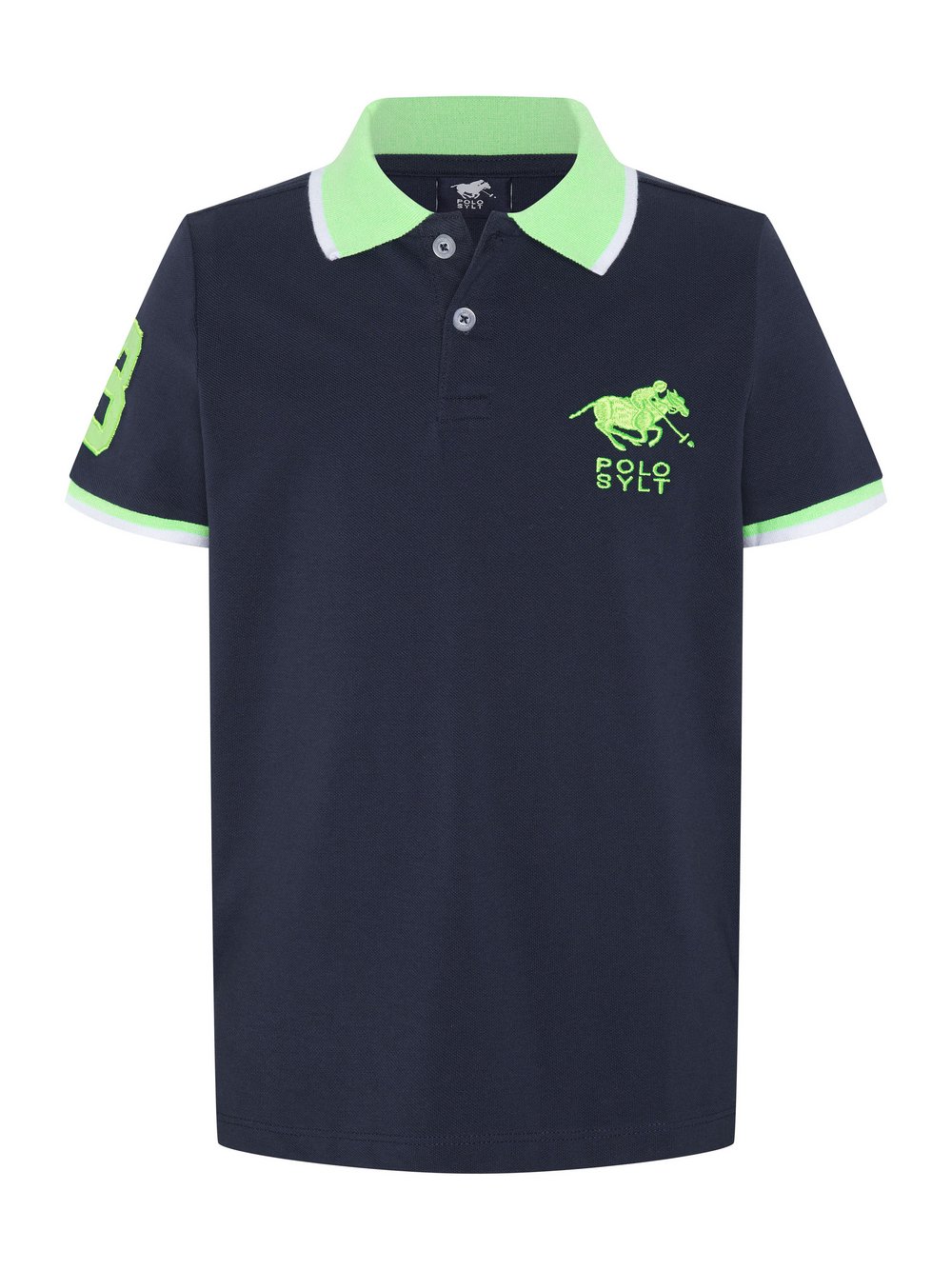 Polo Sylt Poloshirt Jungen Baumwolle blau, 134