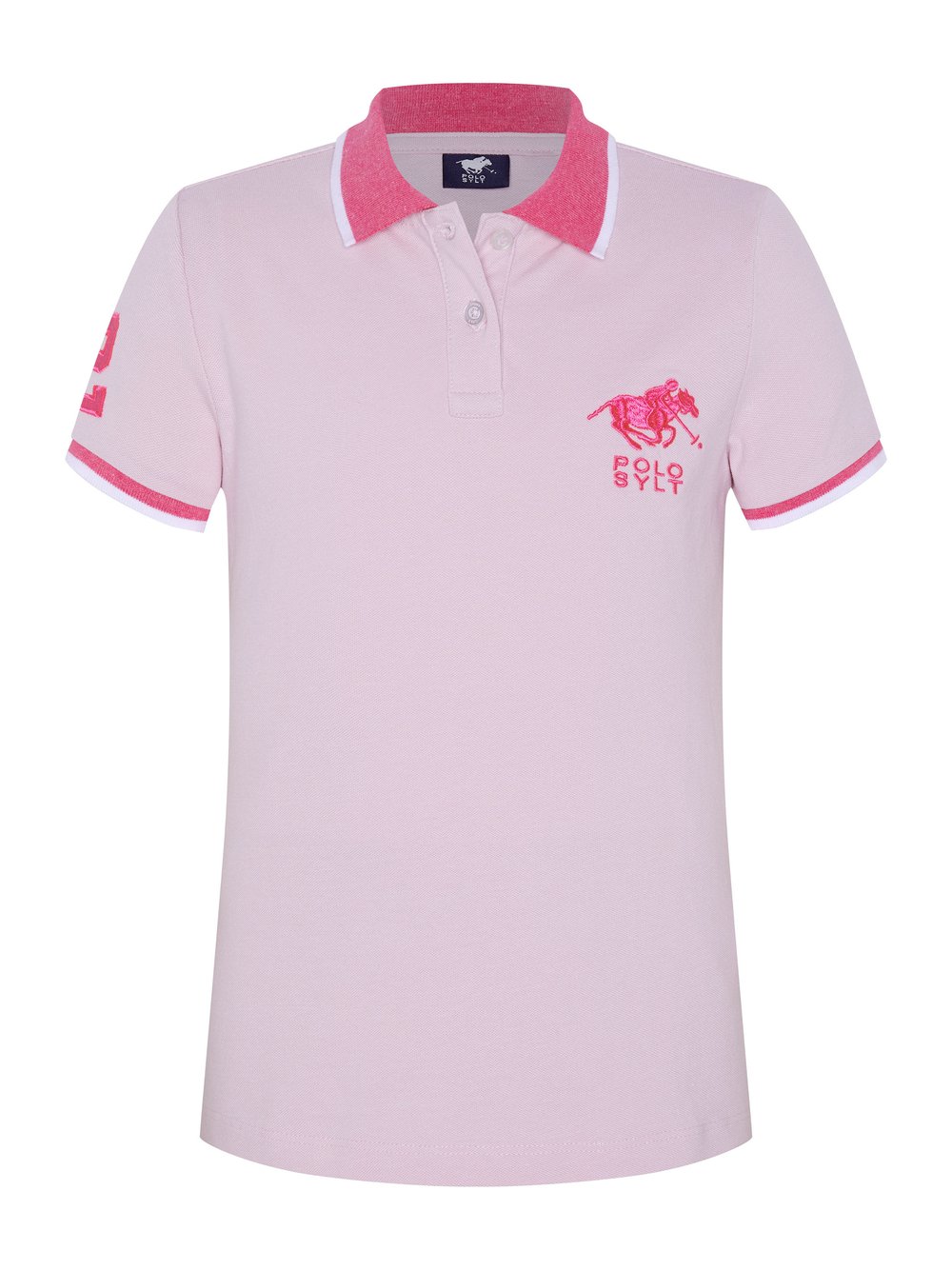 Polo Sylt Poloshirt Mädchen Baumwolle pink, 122