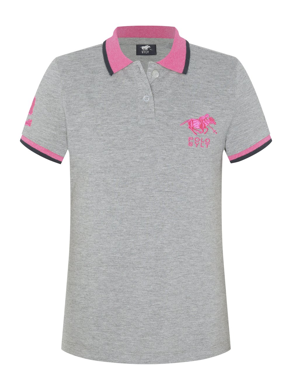 Polo Sylt Poloshirt Mädchen Baumwolle grau, 158