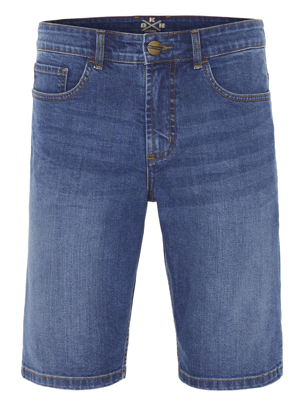 Oklahoma Jeans Jeans Bermuda Herren Baumwolle blau, 40