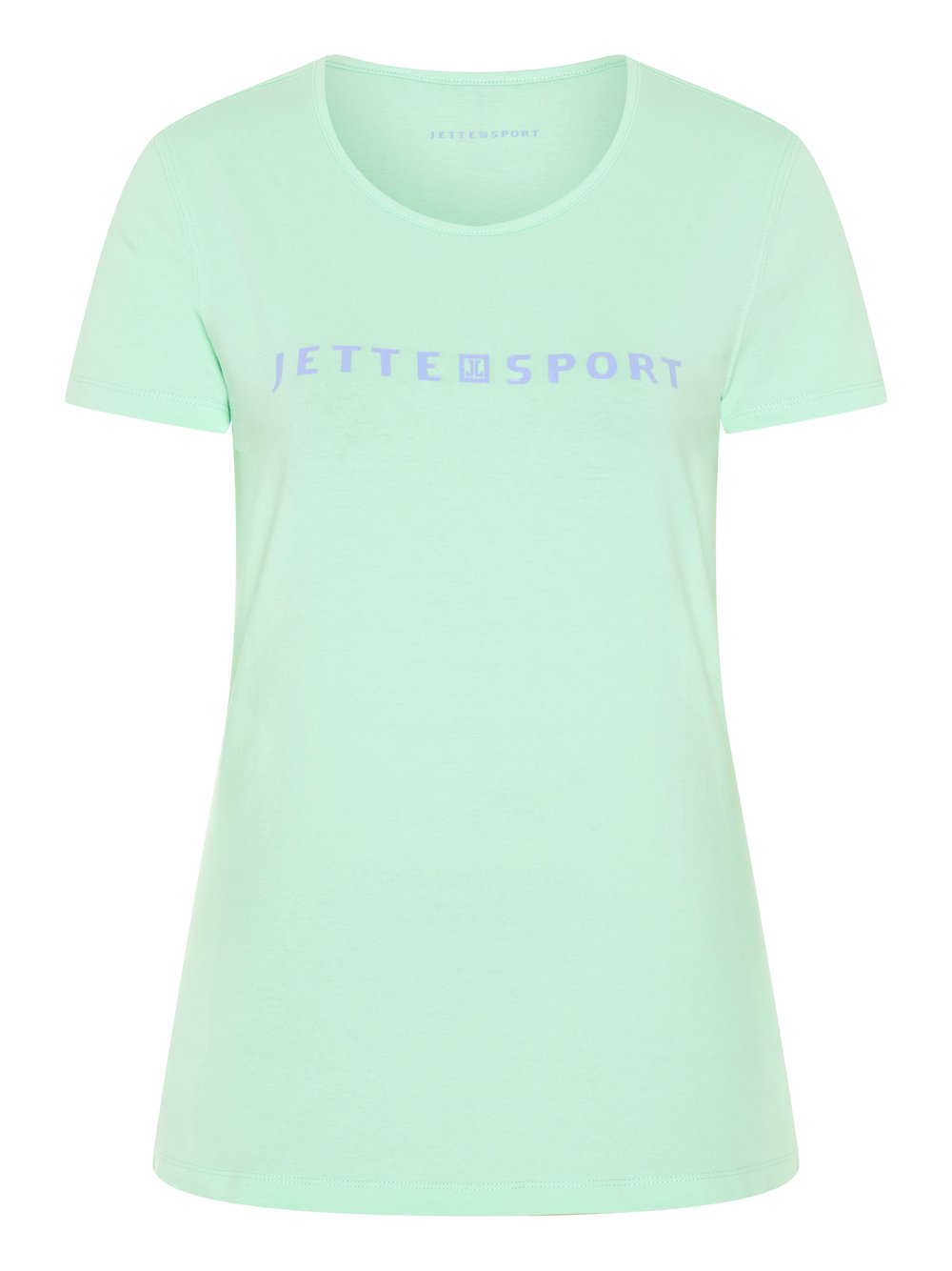 JETTE SPORT T-Shirt Damen Baumwolle blau bedruckt, 52-54