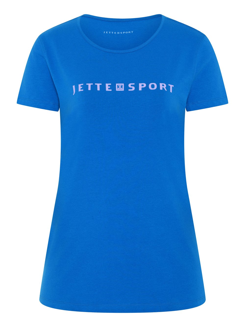 JETTE SPORT T-Shirt Damen Baumwolle blau bedruckt, 36-38