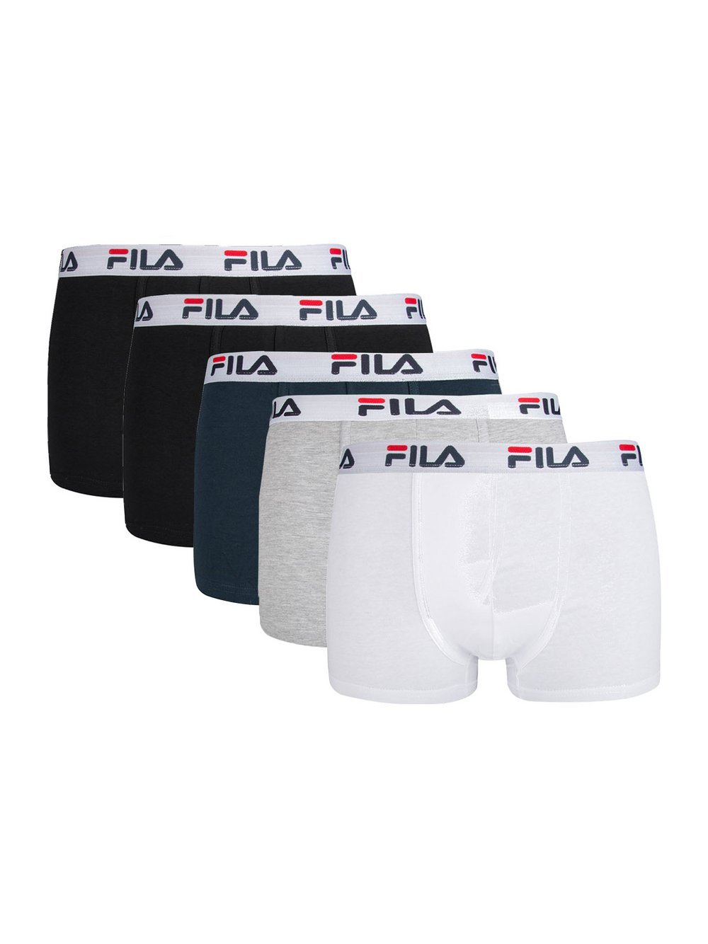 FILA Boxershort 5er Pack Herren Baumwolle mehrfarbig, S