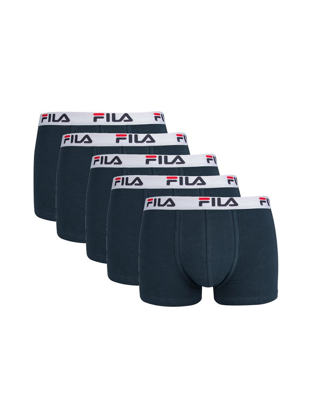 FILA Boxershort 5er Pack Herren Baumwolle blau, XL