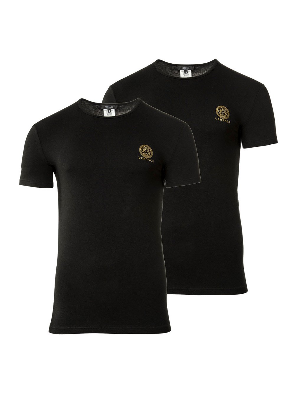 Versace Jeans T-Shirt 2er Pack Herren Baumwolle schwarz, XL