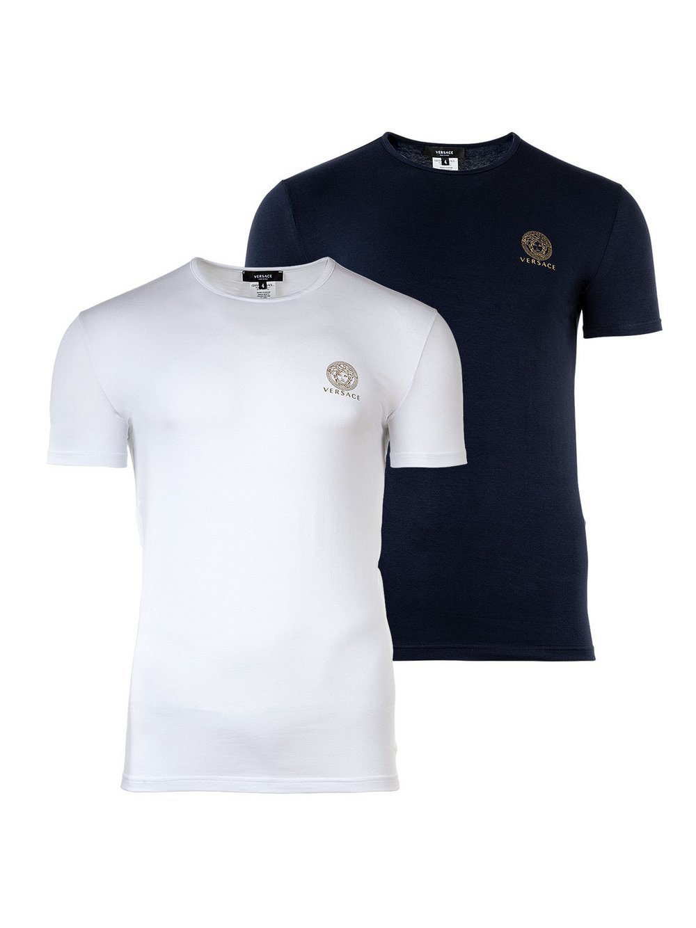 Versace Jeans T-Shirt 2er Pack Herren Baumwolle mehrfarbig, M