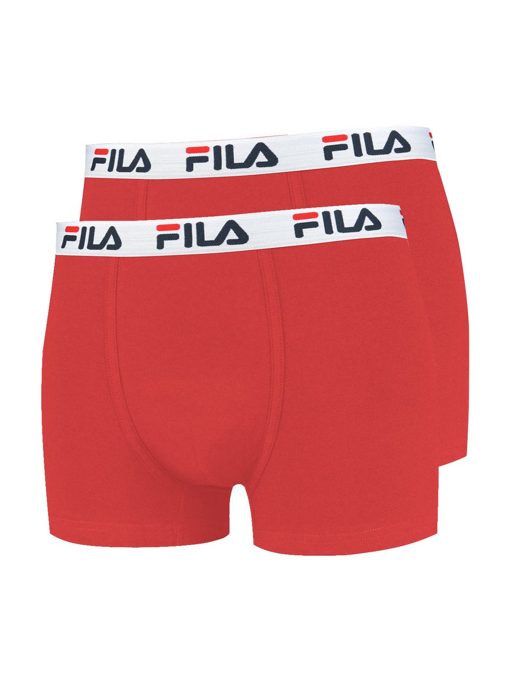 FILA Boxershort 2er Pack Herren Baumwolle rot, M