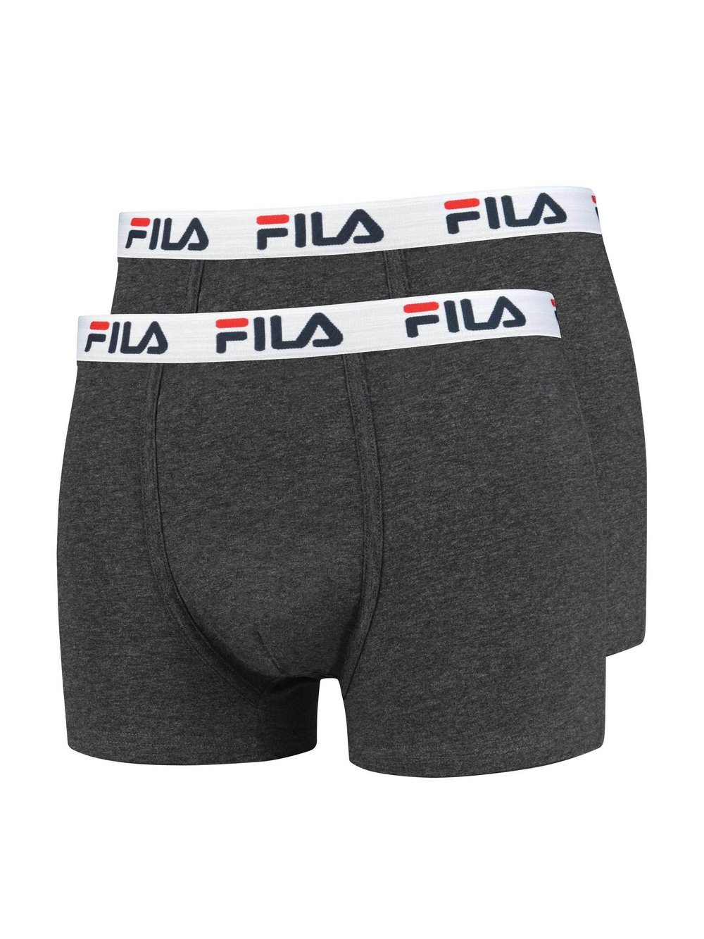 FILA Boxershort 2er Pack Herren Baumwolle grau, S