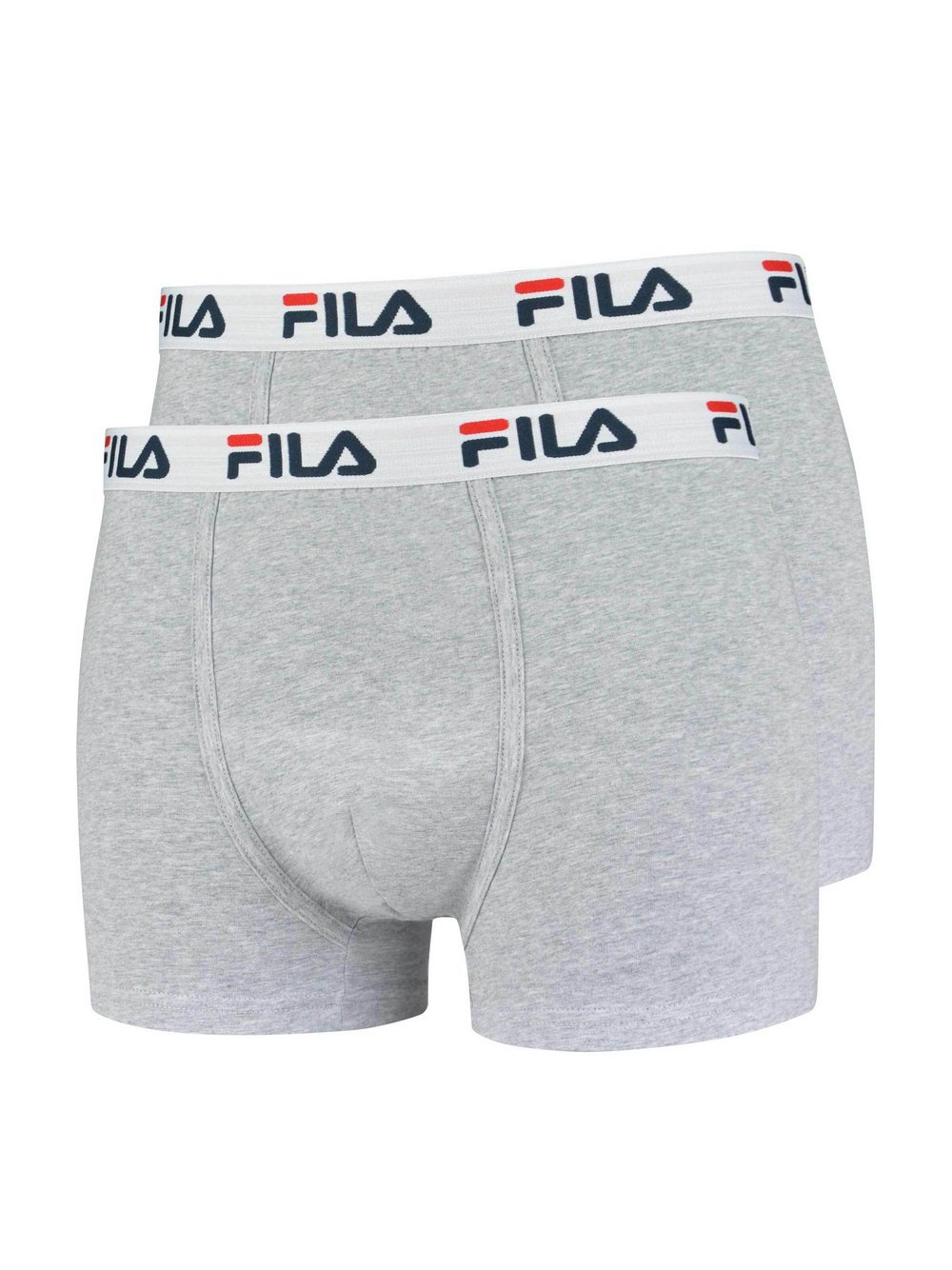 FILA Boxershort 2er Pack Herren Baumwolle grau, M