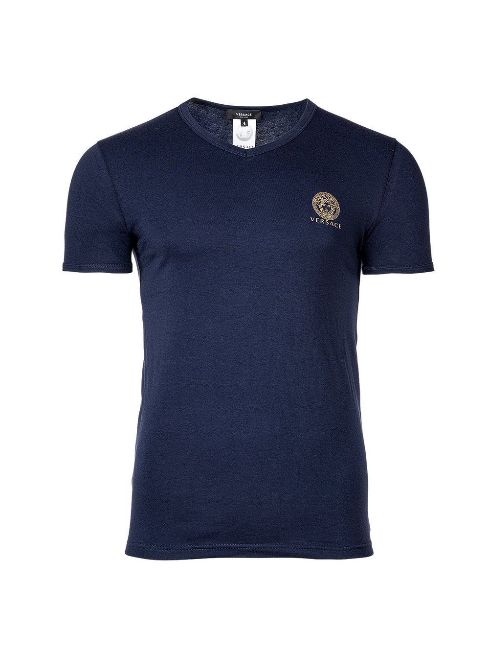 Versace Jeans T-Shirt 1er Pack Herren Baumwolle blau, XXL