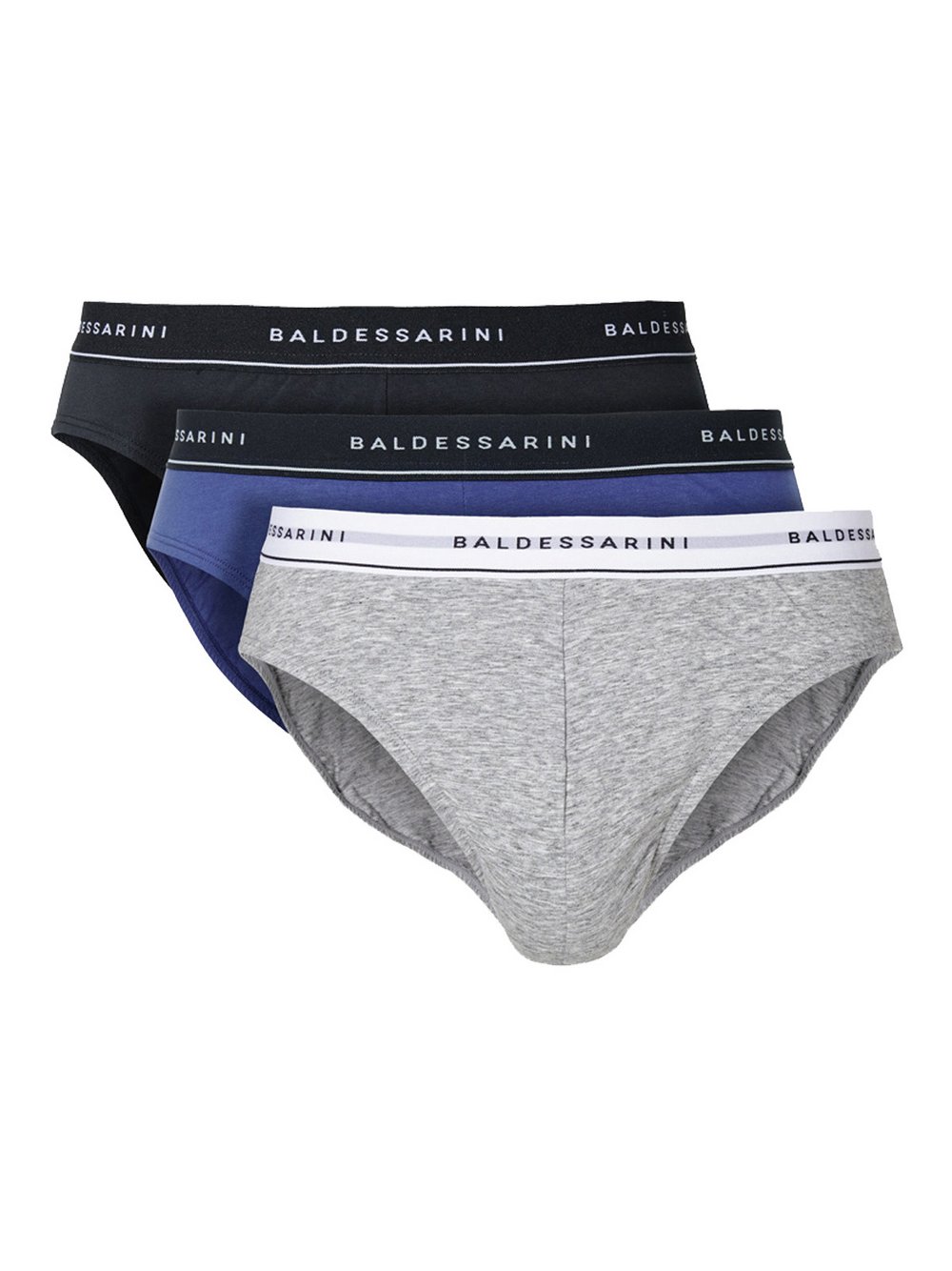 Baldessarini Slip 3er Pack Herren Baumwolle mehrfarbig, S