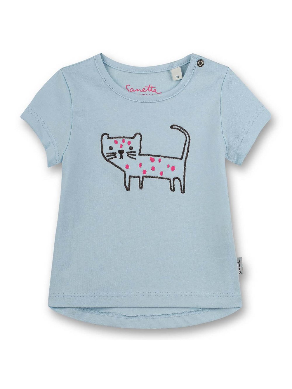 Sanetta T-Shirt 1er Pack Mädchen Baumwolle blau, 56