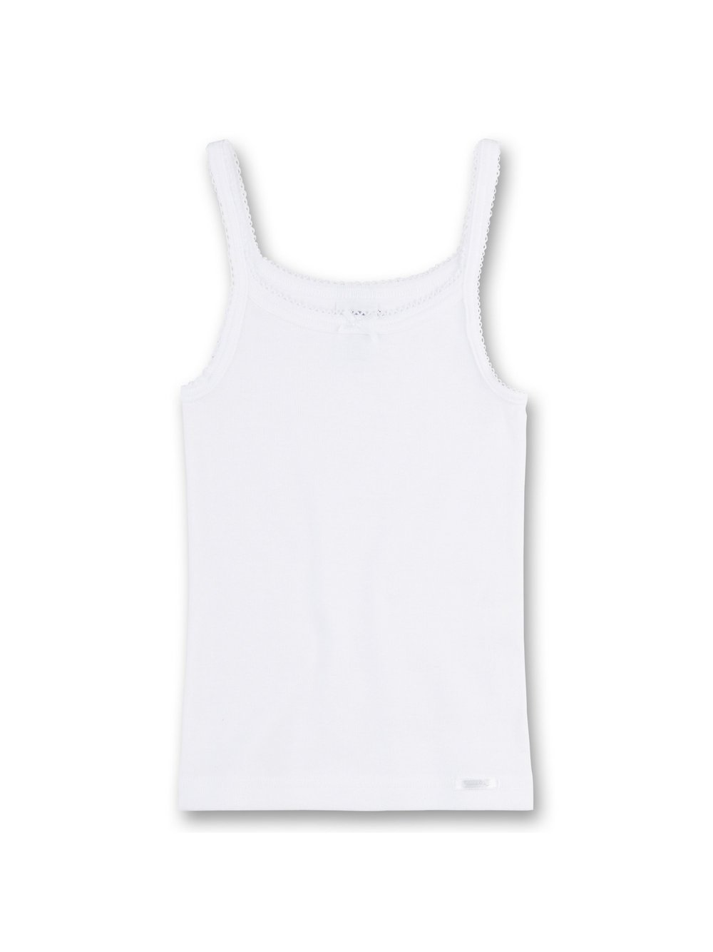 Thumbnail - Sanetta Unterhemd 1er Pack Mädchen Baumwolle weiß, 152