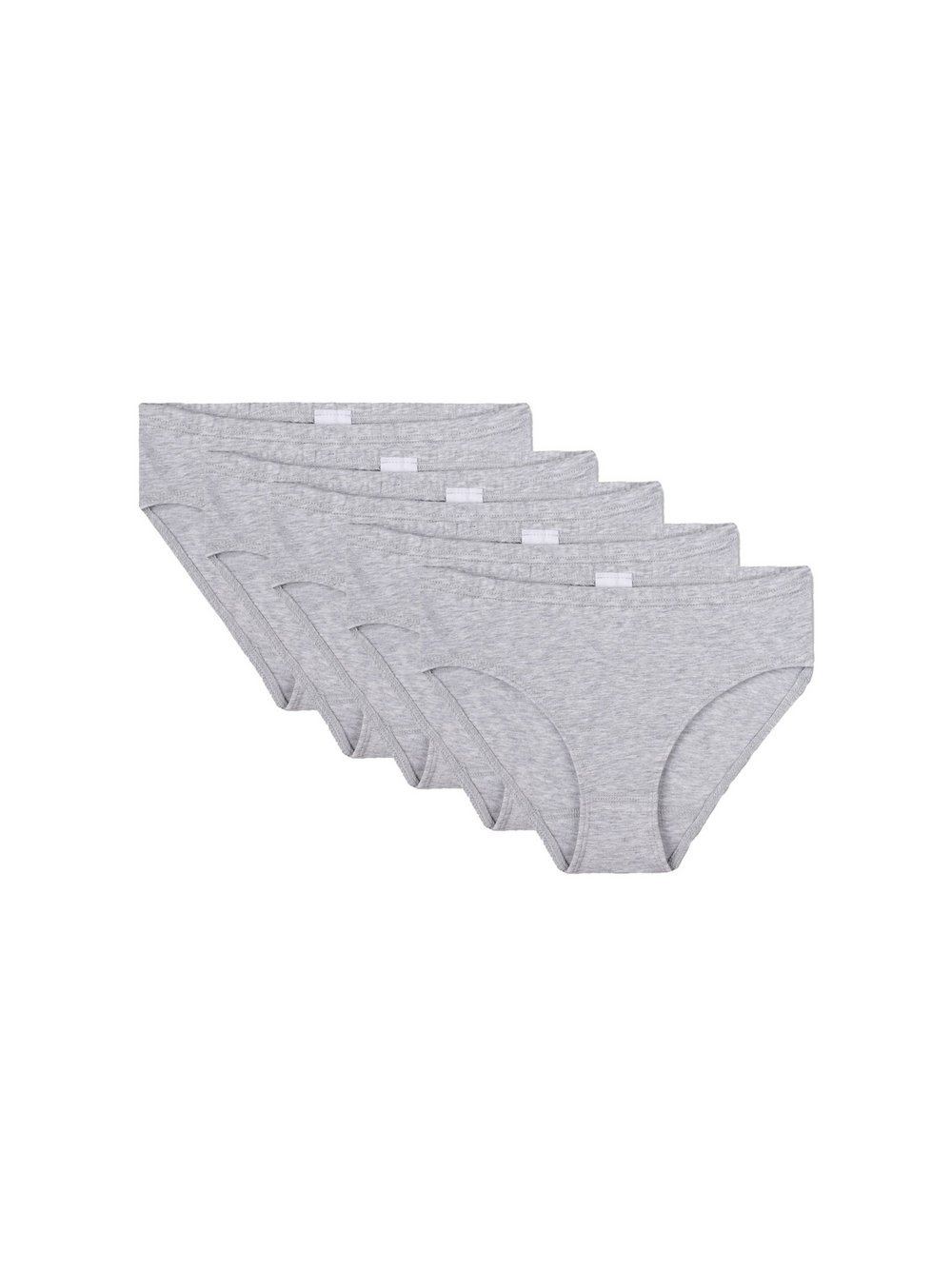 Sanetta Slip 5er Pack Mädchen Baumwolle grau, 152