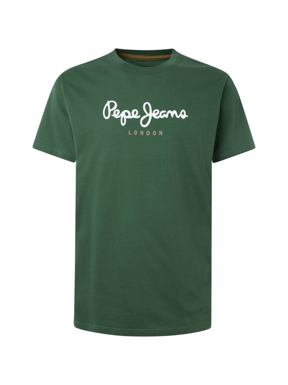 Pepe Jeans T-Shirt 1er Pack Herren Baumwolle grün gemustert, S