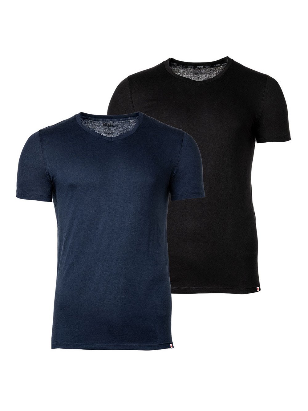 Diesel T-Shirt 2er Pack Herren Baumwolle blau, S