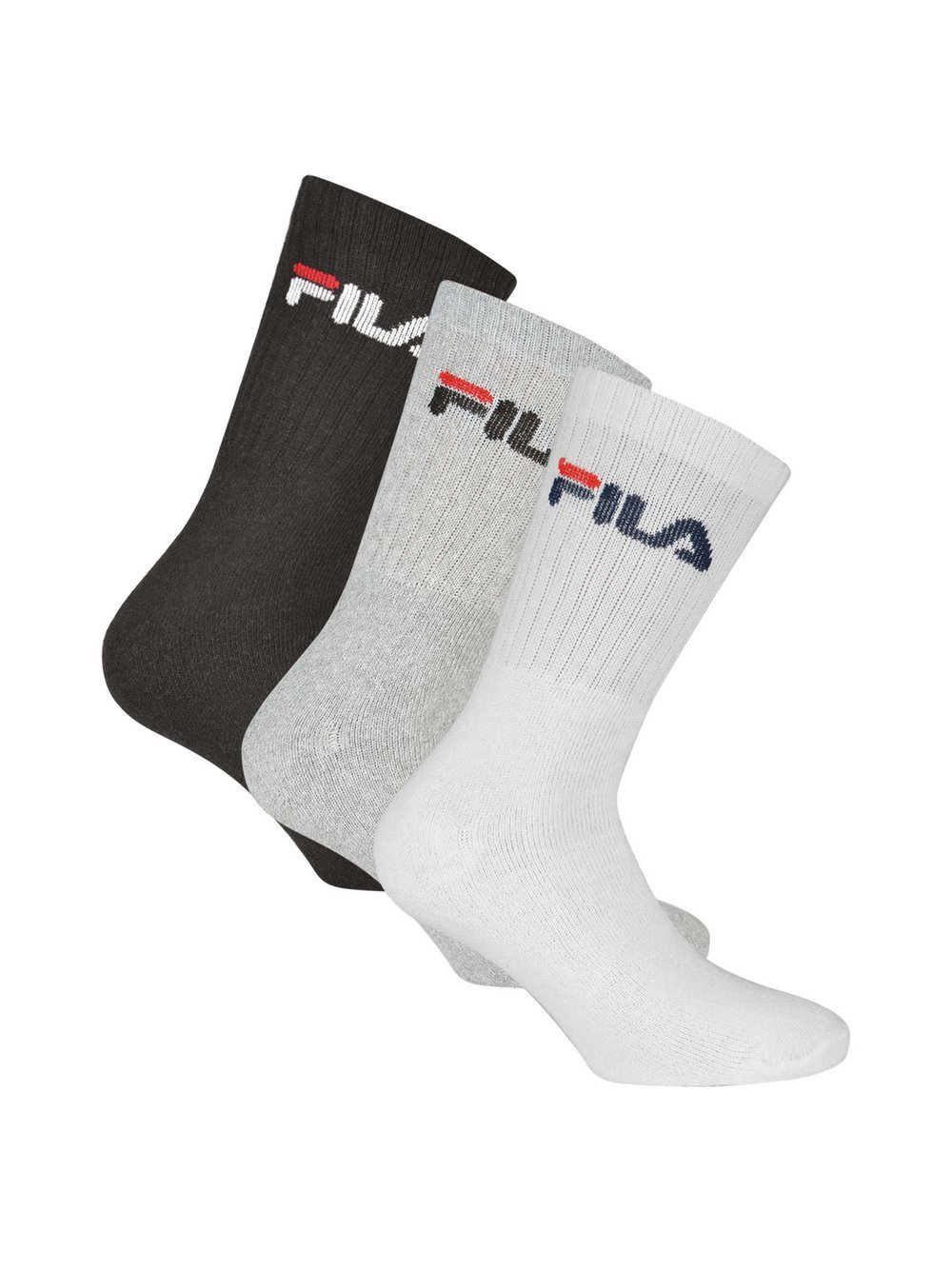 FILA Socken 3er Pack Damen Baumwolle mehrfarbig, 43-46