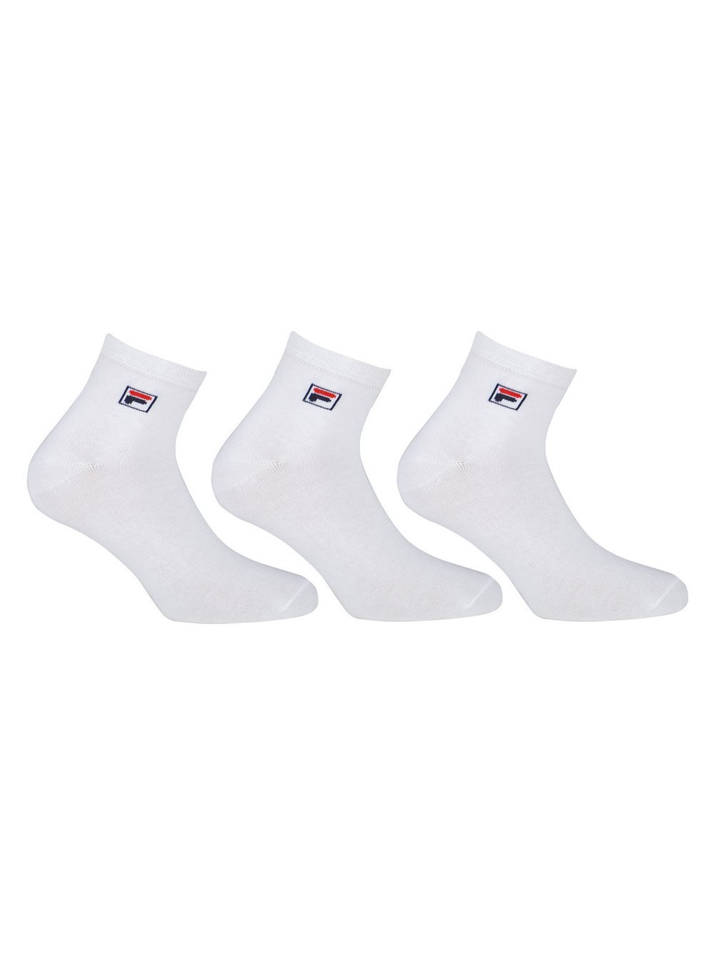 FILA Socken 3er Pack Damen Baumwolle weiß, 39-42