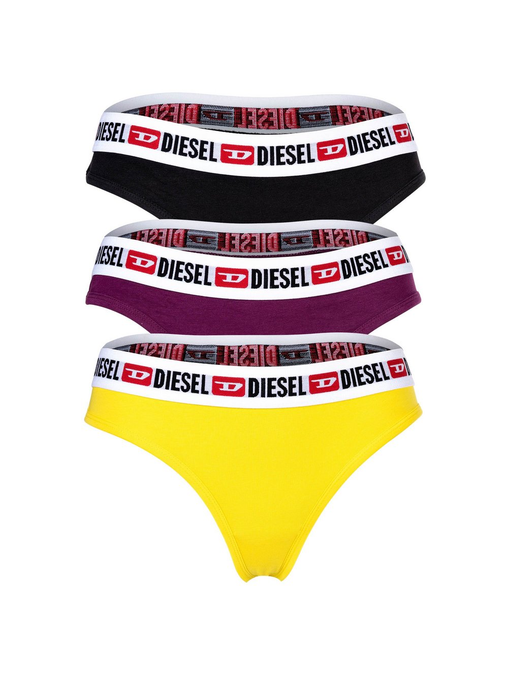 Diesel String 3er Pack Damen Baumwolle mehrfarbig, L
