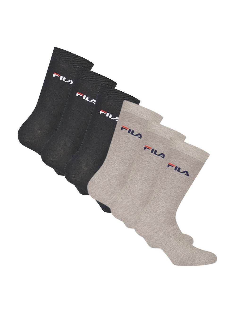 FILA Socken 6er Pack Damen Baumwolle mehrfarbig, 35-38