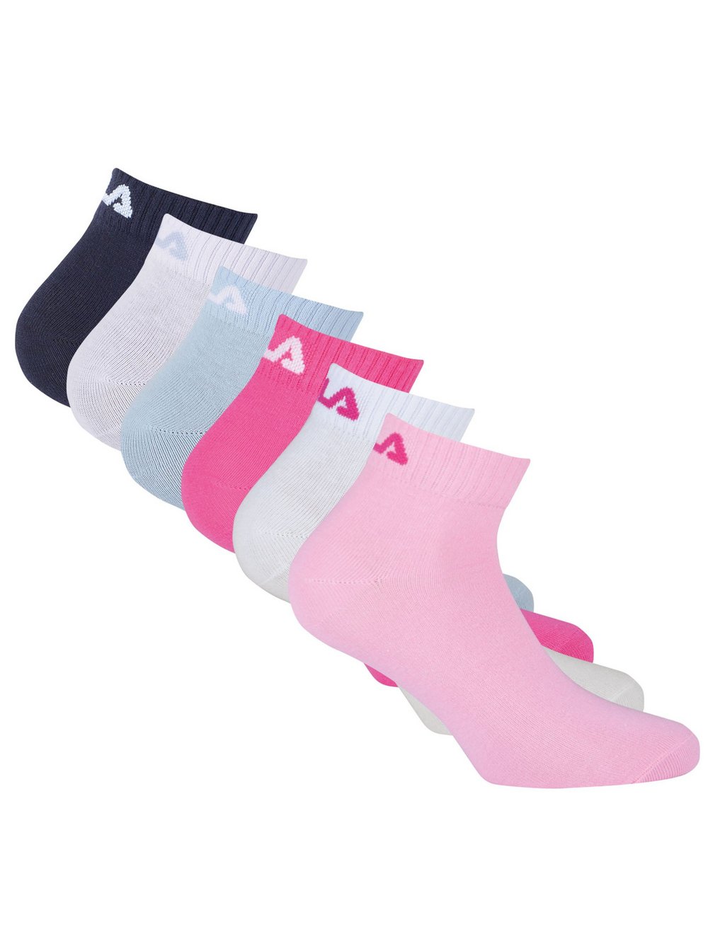 FILA Socken 6er Pack Damen Baumwolle mehrfarbig, 39-42