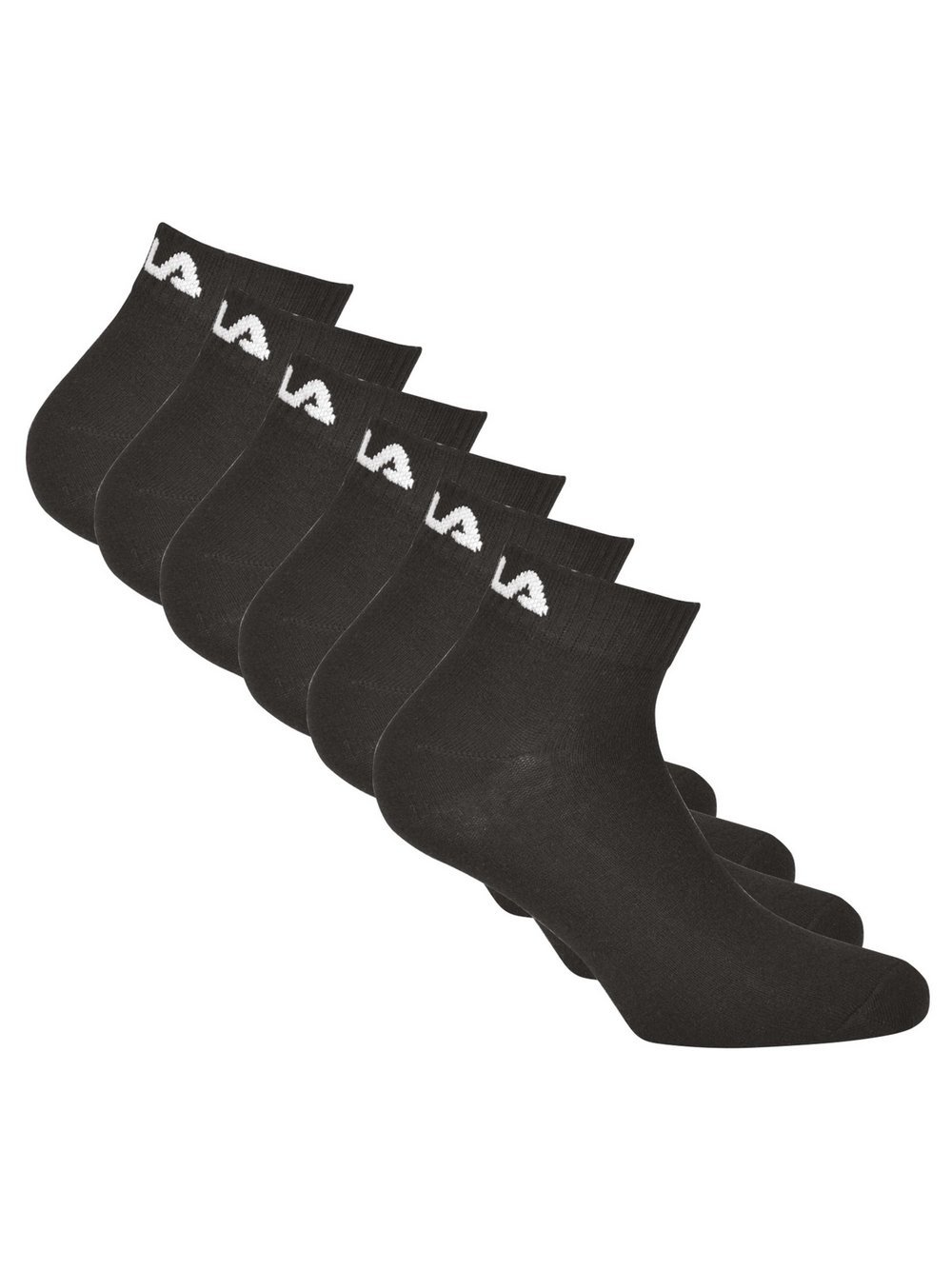 FILA Socken 6er Pack Damen Baumwolle schwarz, 35-38