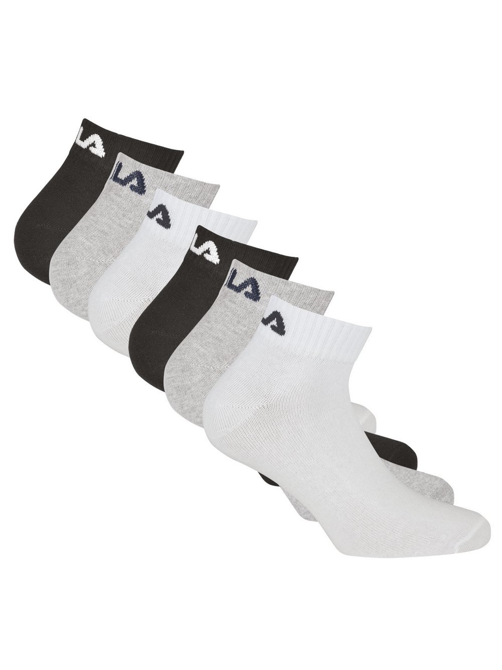 FILA Socken 6er Pack Damen Baumwolle mehrfarbig, 35-38