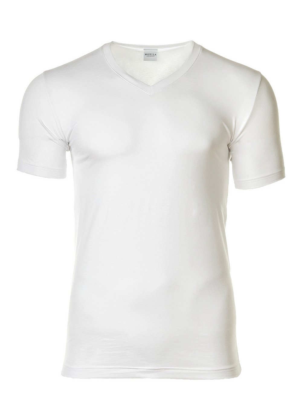 Novila T-Shirt 1er Pack Herren Baumwolle weiß, S