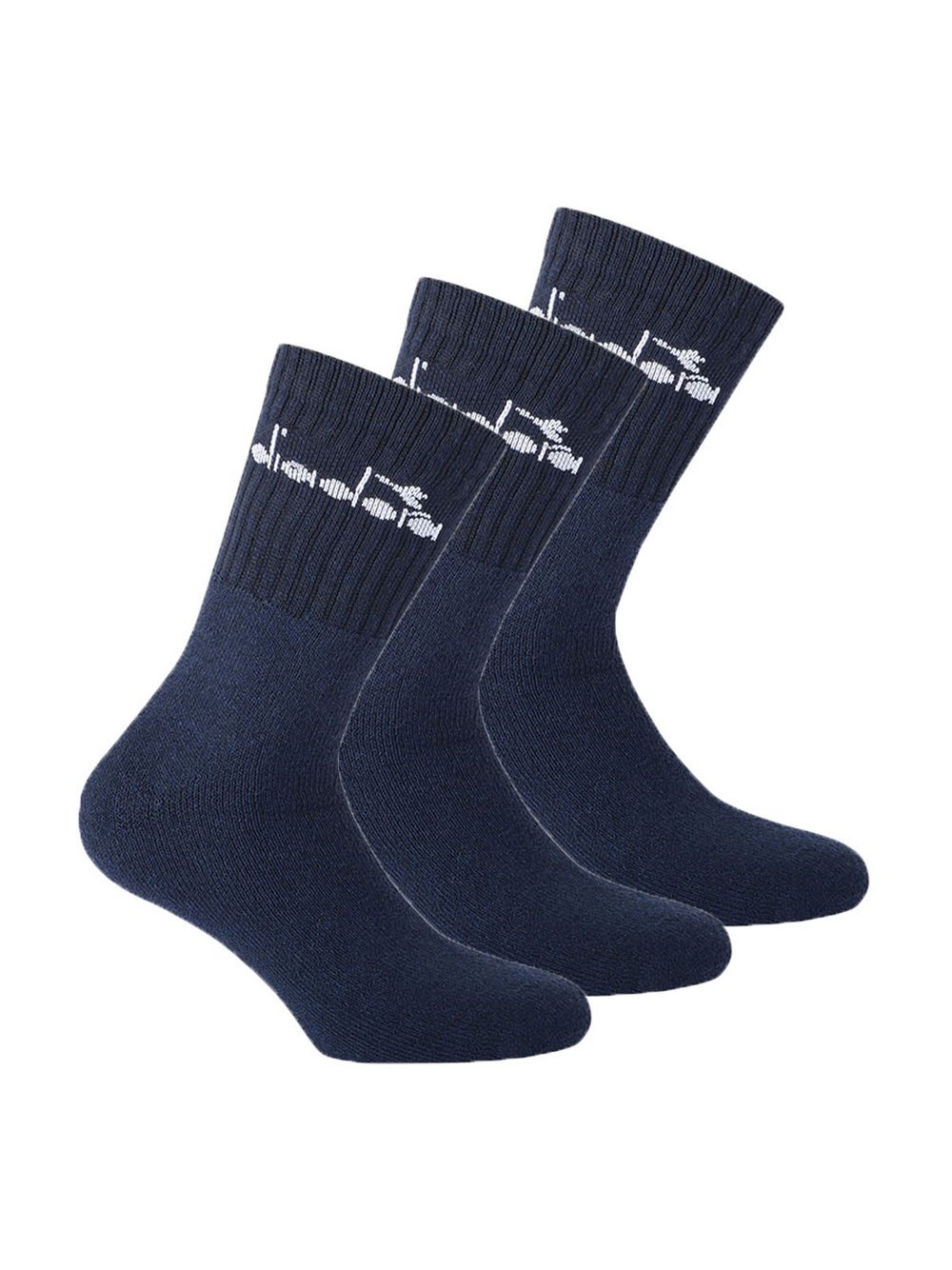 Diadora Socken 3er Pack Damen Baumwolle blau gemustert, 43-46