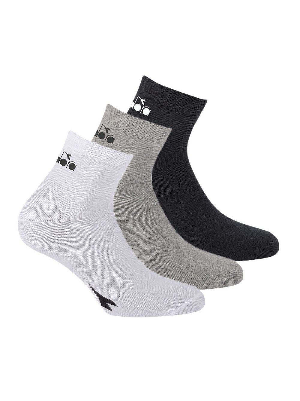 Diadora Socken 3er Pack Damen Baumwolle mehrfarbig gemustert, 43-46