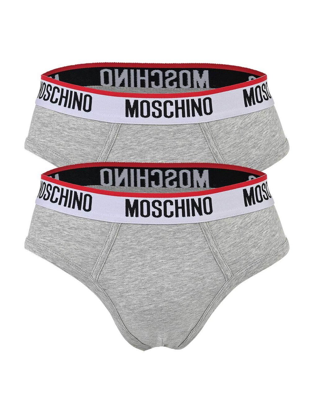 Love Moschino Slip 2er Pack Herren Baumwolle grau, XXL