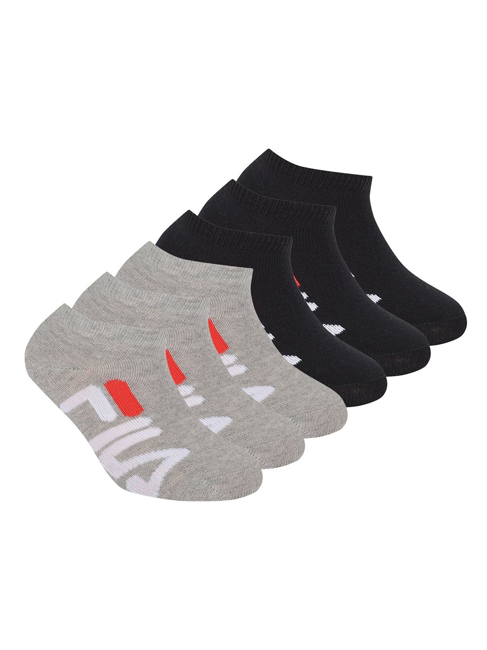 FILA Socken 6er Pack Kinder Baumwolle mehrfarbig, 23-26